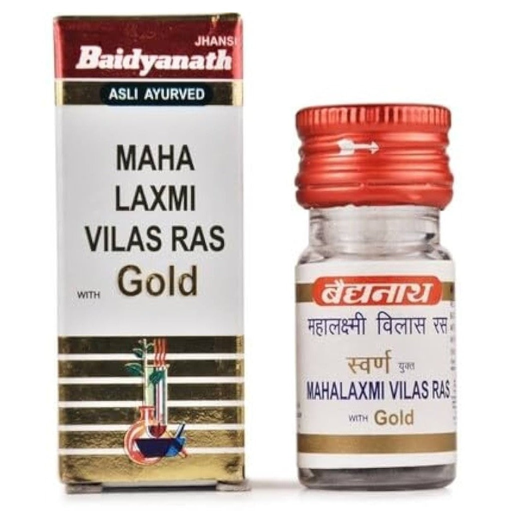 Baidyanath Mahalaxmi Vilas Ras with Gold - 25 Tablet