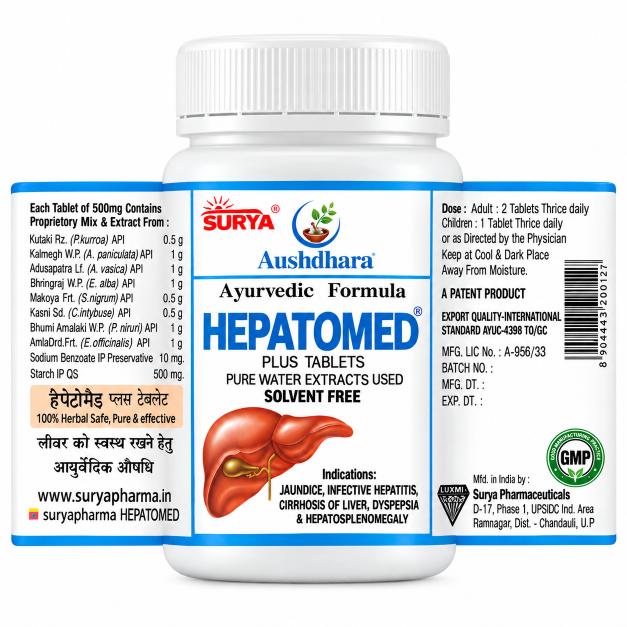 Surya Hepatomed Tablet - 100 Tablets