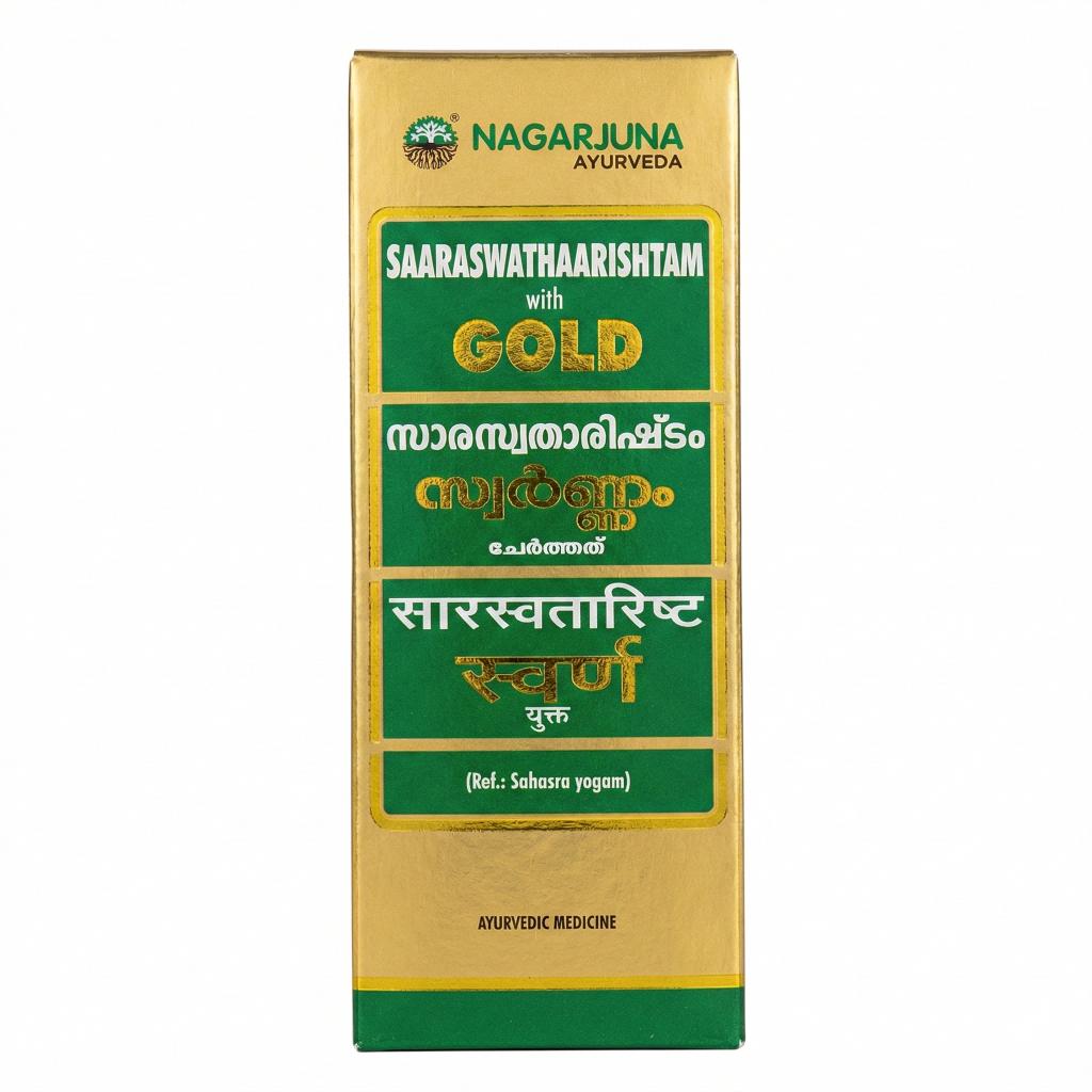 Nagarjuna Saaraswathaarishtam with Gold - 25 ml