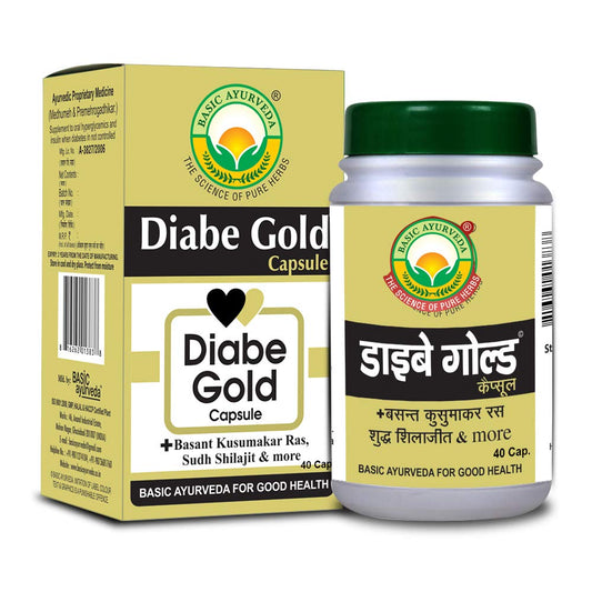 Basic Ayurveda Diabe Gold Capsule - 40 Capsules