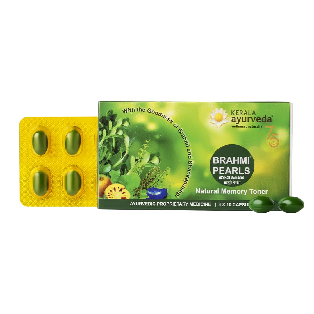 Kerala Ayurveda Brahmi Pearls Capsule - 40 Capsules
