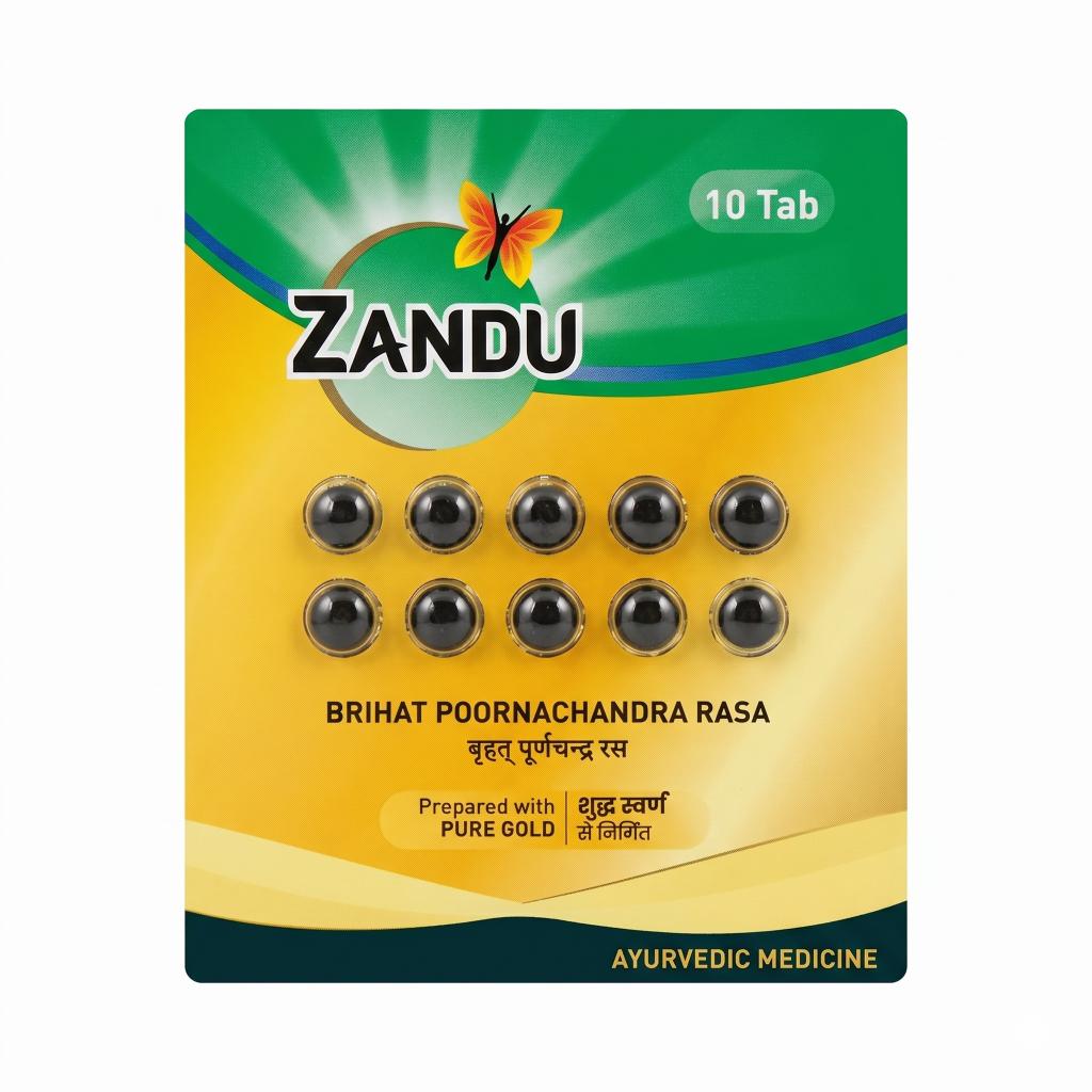 Zandu Brihat Poornachandra Rasa Gold - 10 Tablets