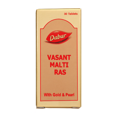 Dabur Vasant Malti Ras With Gold & Pearl - 30 Tablets