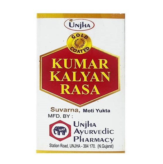 Unjha Kumar Kalyan Rasa Suvarna Moti Yukta Tablet - 1 gm