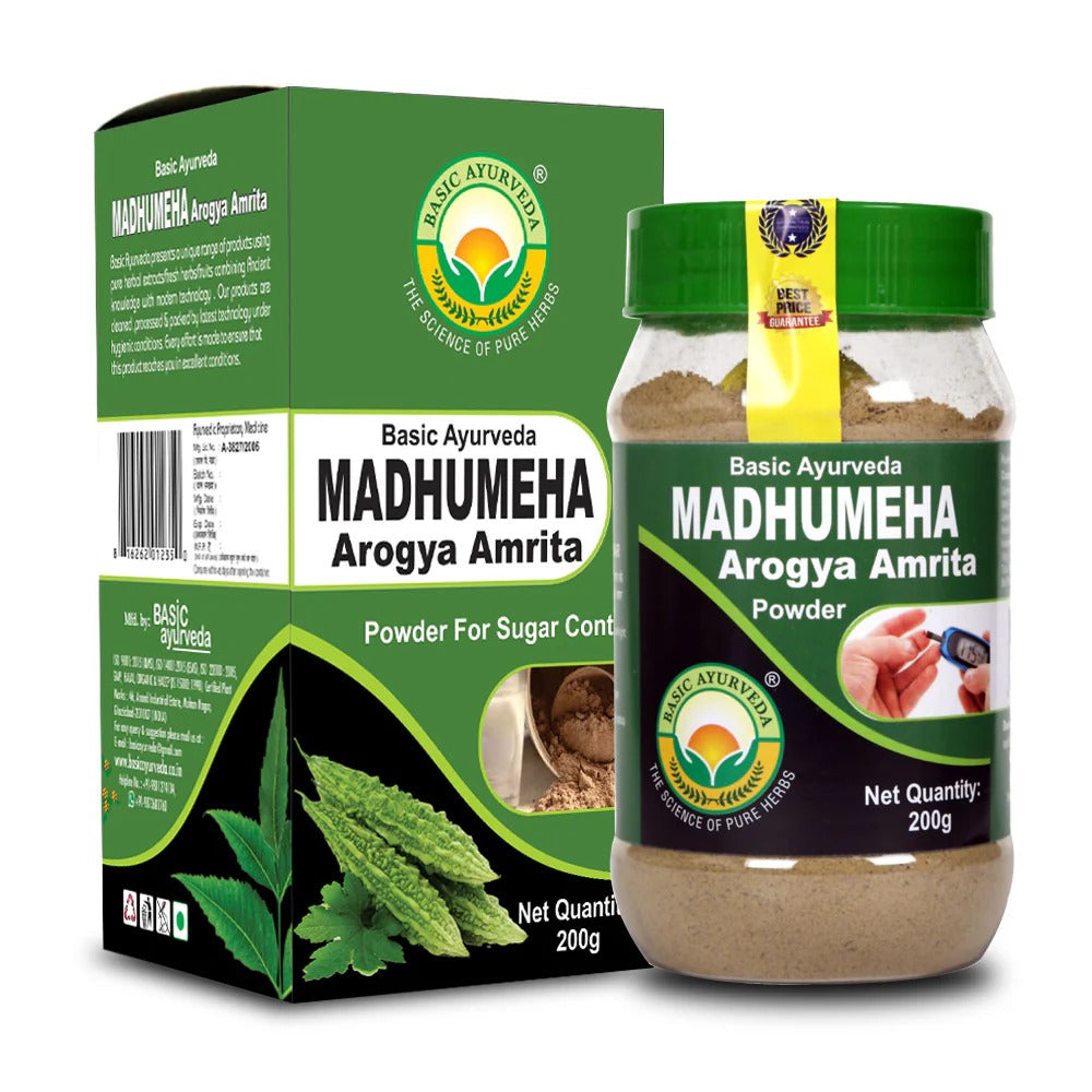 Basic Ayurveda Madhumeha Arogya Amrita Powder - 200 gm
