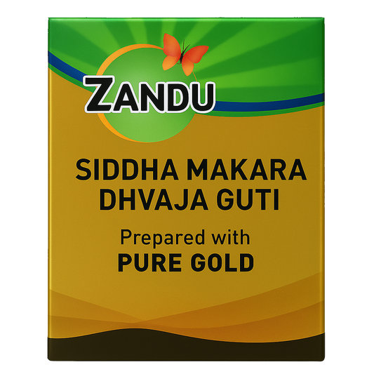 Zandu Siddha Makardhwaj Gutika Gold - 10 Tablets