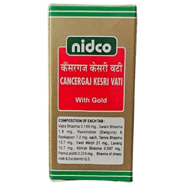Nidco Cancergaj Kesri Wati - 16 Tablets