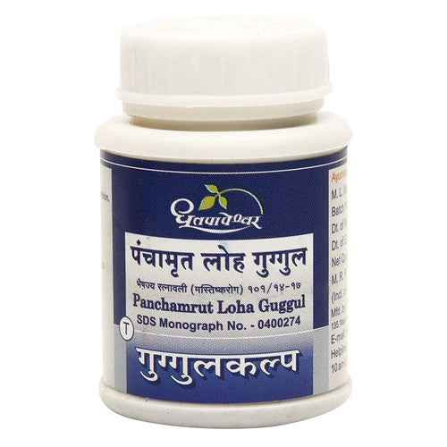 Dhootapapeshwar Panchamrut Loha Guggul - 60 Tablets