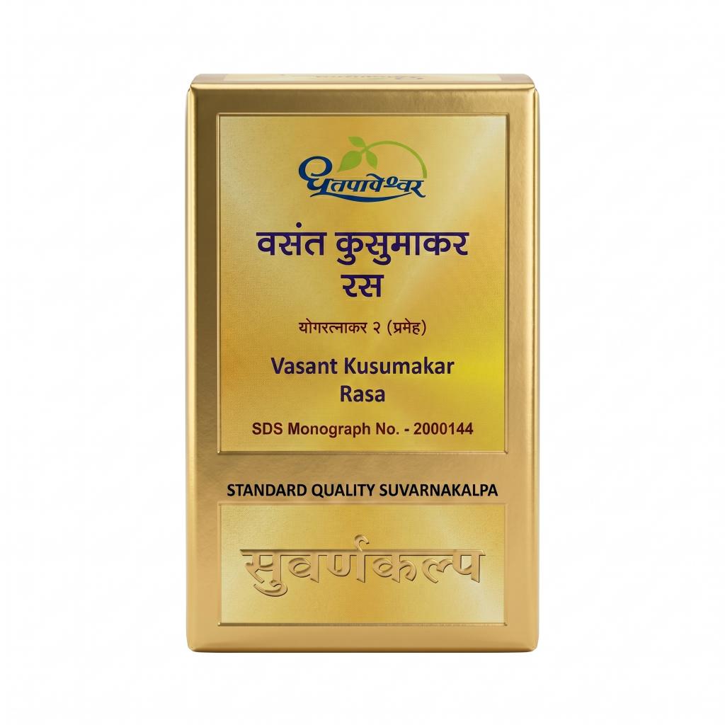 Dhootapapeshwar Vasant Kusumakar Rasa Standard - 60 Tablets