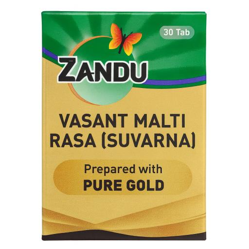 Zandu Vasant Malti Rasa Gold - 30 Tablets